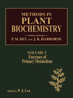 cover image of Enzymes of Primary Metabolism, Volume 3
